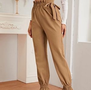 Camel Paperbag Pants